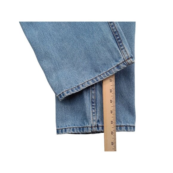 Levis 505 Jeans Mens 36x32 Blue Regular Fit Straight Leg Denim Made Lesotho - Picture 9 of 9